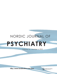 Cover image for Nordic Journal of Psychiatry, Volume 76, Issue 4, 2022