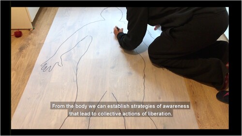 Figure 2. Screenshot of the video tutorial used in the Cuerpo-Territorio mapping.