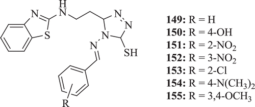Figure 35.  Chemical structure of Schiff bases of benzothiazole derivatives.