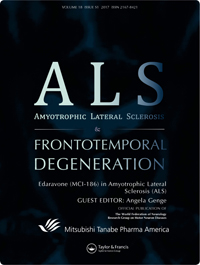Cover image for Amyotrophic Lateral Sclerosis and Frontotemporal Degeneration, Volume 18, Issue sup1, 2017