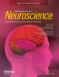 Cover image for International Journal of Neuroscience, Volume 125, Issue 6, 2015