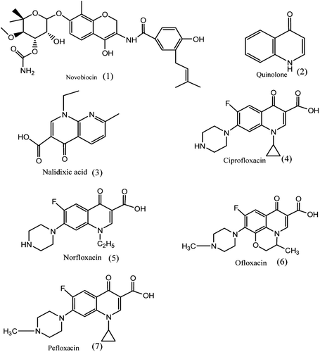 Figure 2.  Structures of antibiotics.