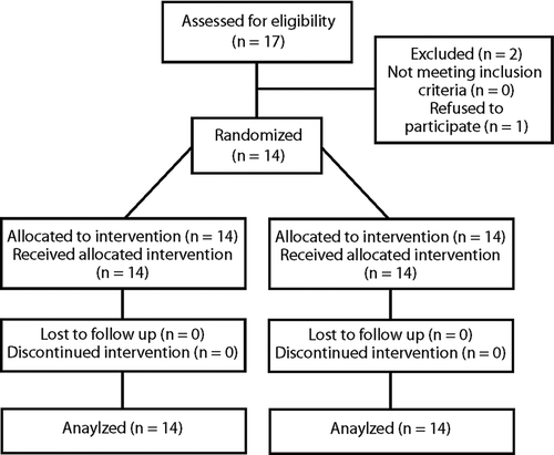 Figure 1.  Diagram of enrollment, allocation, follow-up and analysis of patients.