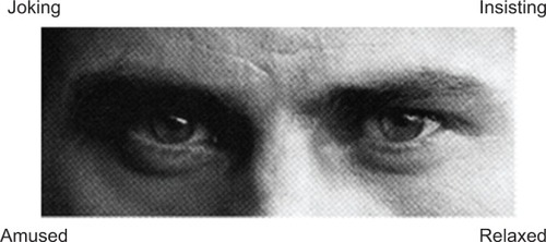 Figure 1 Example of an item in the Eyes test.