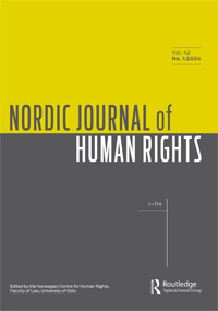 Cover image for Nordic Journal of Human Rights