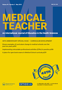 Cover image for Medical Teacher, Volume 40, Issue 5, 2018