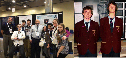 Figure 16. On the left (L), members of NITARP presenting their poster at the January 2017 AAS meeting. On the right (R), high school students present their results from their use of the LCO 2-m telescopes in the Space to Grow programme. Source: Left: Image Credit: Luisa Rebull, NITARP.