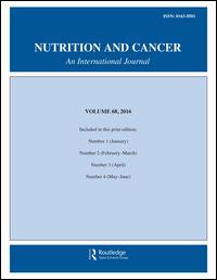 Cover image for Nutrition and Cancer, Volume 68, Issue 5, 2016