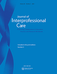 Cover image for Journal of Interprofessional Care