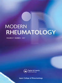 Cover image for Modern Rheumatology, Volume 27, Issue 5, 2017