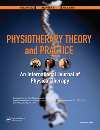Cover image for Physiotherapy Theory and Practice, Volume 32, Issue 5, 2016