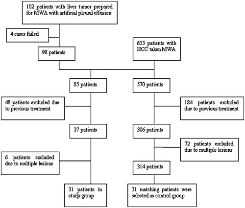 Figure 1. Flow chart summarising patient selection for the study.