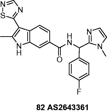 Figure 9. Chemical structure of AS2643361 82Citation5Citation8.