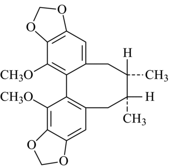 Figure 1.  Chemical structure of schisandrin C.