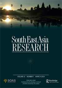 Cover image for South East Asia Research, Volume 32, Issue 1, 2024