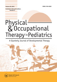 Cover image for Physical & Occupational Therapy In Pediatrics, Volume 39, Issue 6, 2019