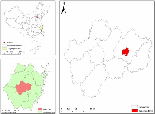 Figure 1. Localisation of Hengdian Town.