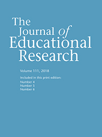 Cover image for The Journal of Educational Research, Volume 111, Issue 4, 2018
