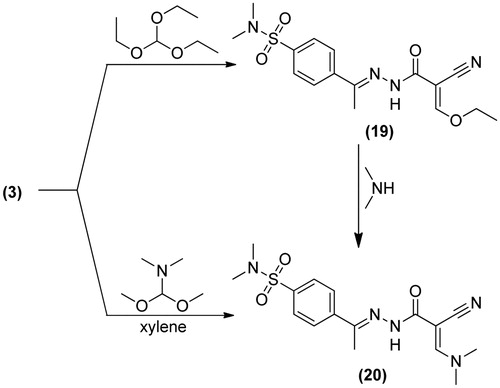 Scheme 4. Synthesis of acrolyl derivatives.