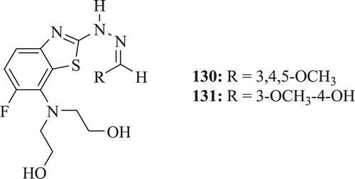 Figure 31.  Chemical structure of substituted fluoro-benzothiazole.
