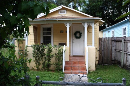 Figure 5. ‘Shotgun house’ in Coconut Grove, Miami. Photo by Author.