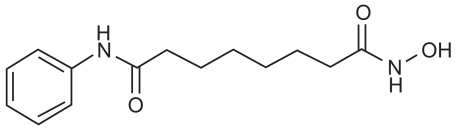 Figure 2 Suberolyanilide hydroxamic acid.