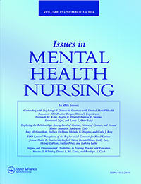 Cover image for Issues in Mental Health Nursing, Volume 37, Issue 1, 2016