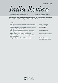 Cover image for India Review, Volume 23, Issue 2, 2024