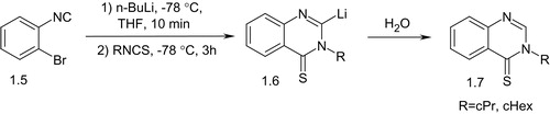 Scheme 2. Synthesis of 3-R-quinazolin-4(3H)-thiones.