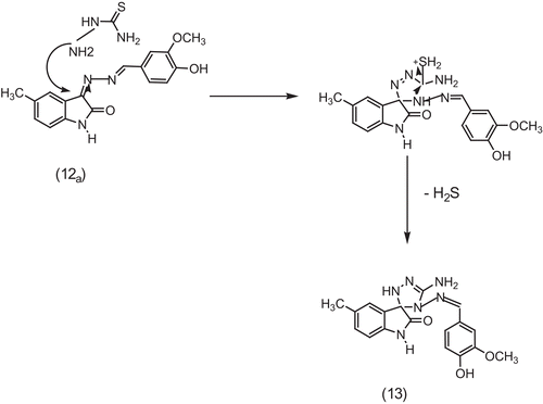 Scheme 4.  Mechanism for the synthesis of target compound 13.