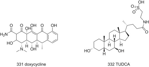 Figure 19 Structures of doxycycline and TUDCA.