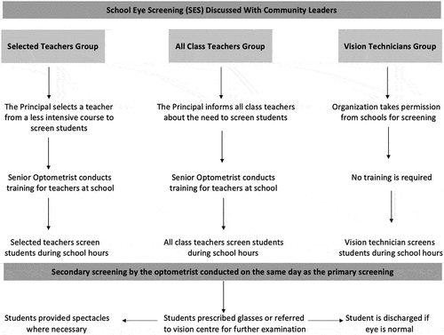 Figure 2. Teacher training, screening, and diagnosis process [original].