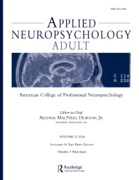 Cover image for Applied Neuropsychology: Adult
