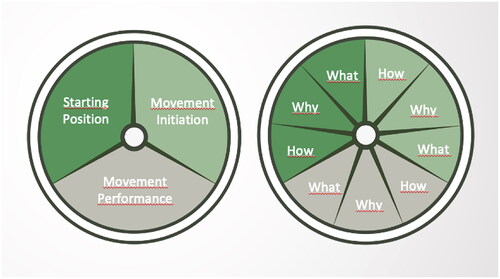 Figure 2. The OMAwheel™ as a tool for structured observational movement analysis and evaluation.