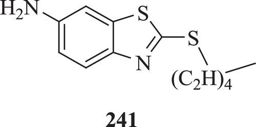 Figure 46.  Chemical structure of 6-amino-2-n-pentylthiobenzothiazole (APB).