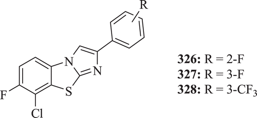 Figure 64.  Chemical structure of phenyl imidazo-[2,1-b]benzothiazole derivatives.