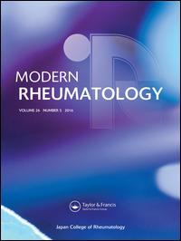 Cover image for Modern Rheumatology, Volume 25, Issue 6, 2015