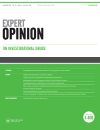 Cover image for Expert Opinion on Investigational Drugs, Volume 25, Issue 11, 2016
