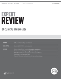 Cover image for Expert Review of Clinical Immunology, Volume 11, Issue 11, 2015