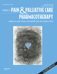 Cover image for Journal of Pain & Palliative Care Pharmacotherapy, Volume 26, Issue 4, 2012