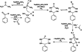 Scheme 2 Probable mechanistic pathway for the synthesis of 6-phenyl-2,4,5-tetrazinan-3-one