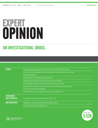 Cover image for Expert Opinion on Investigational Drugs, Volume 24, Issue 12, 2015