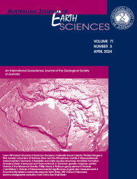 Cover image for Australian Journal of Earth Sciences