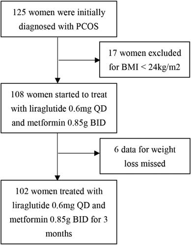 Figure 1. Overview of women included in the study.