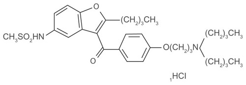 Figure 1 Chemical structure of dronedarone.