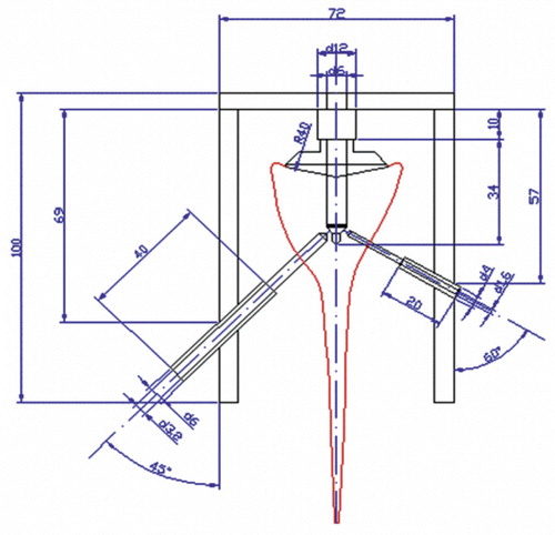 Figure 2.  Engineering drawing of the drill jig.