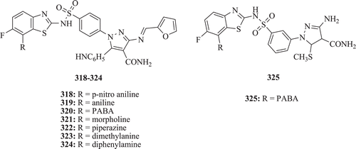 Figure 63.  Chemical structure of flurobenzothiazole derivatives.