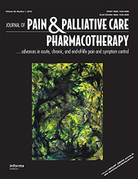 Cover image for Journal of Pain & Palliative Care Pharmacotherapy, Volume 26, Issue 1, 2012