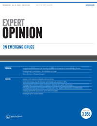 Cover image for Expert Opinion on Emerging Drugs, Volume 20, Issue 4, 2015