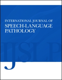 Cover image for International Journal of Speech-Language Pathology, Volume 14, Issue 6, 2012